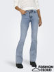 onlblush mid sk flared jeans.