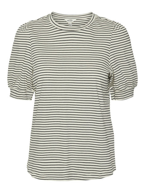 vmkerry 2/4 o-neck stripe top.