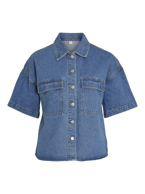 vimaya 2/4 denim shirt.