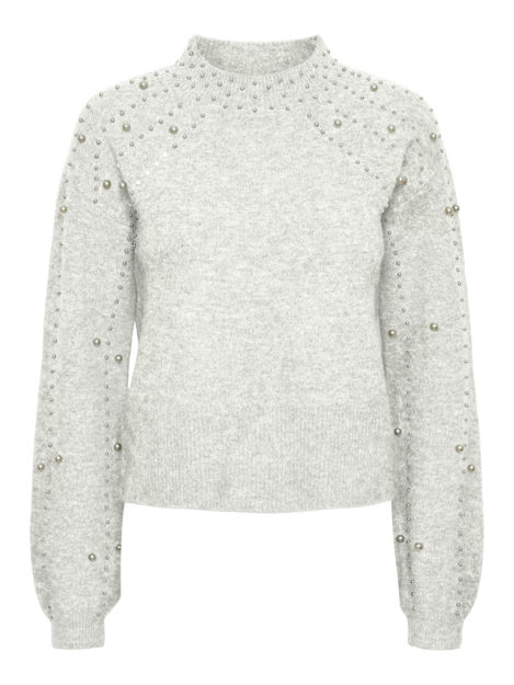 PCREA LS HIGH NECK PEARL KNIT