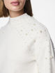 PCREA LS HIGH NECK PEARL KNIT