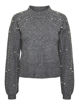 PCREA LS HIGH NECK PEARL KNIT