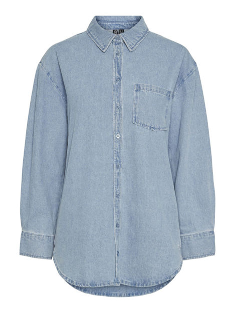 pcmaisia ls denim shirt Noos.